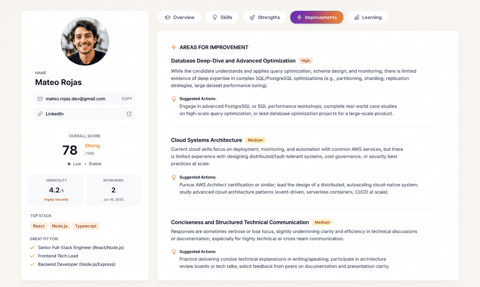 Hiring Intelligence Platform
